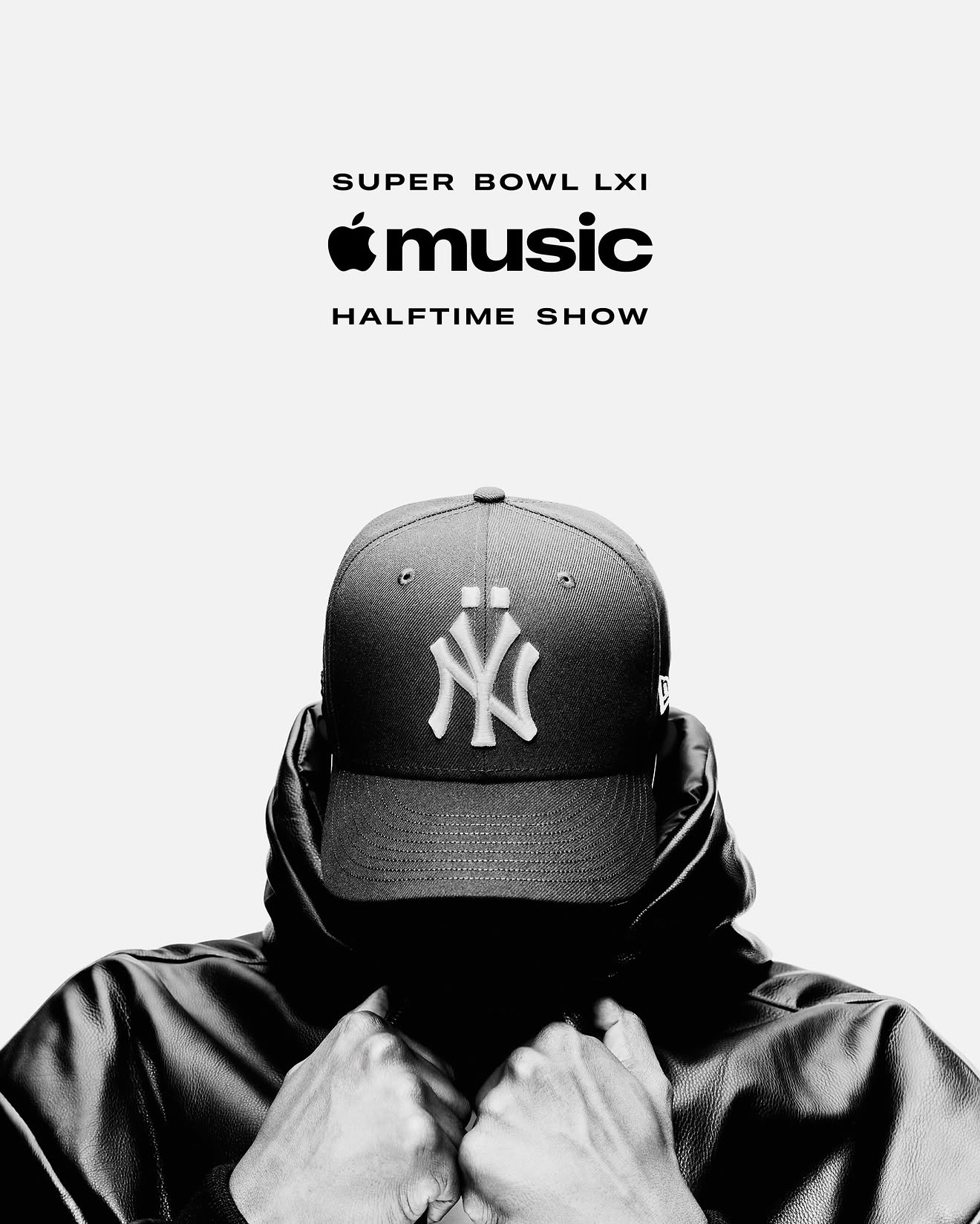 NFL promotional artwork for the Apple Music Super Bowl LXI Halftime Show